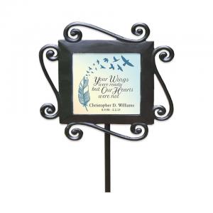 Angel Wings Memorial Vase Animal Heavy Dog And Pet Decoration Garden Yard Stake