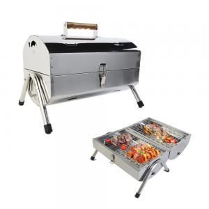 Bbq Stand Grill Charcoal Stainless Steel Metal Camping Portable Grill