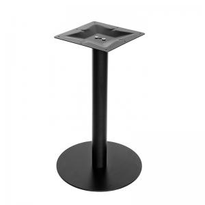 Carbon Steel Modern Contemporary Commercial Black Matte Trumpet Industrial Carbon Steel Coffee Bar Dining Table Base