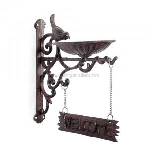 Cast Iron Bird Bath Feeder Table