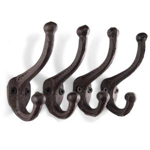 Cast Iron Wall Mount Hat Decorative Vintage Metal Hanging Coat Hooks - 副本