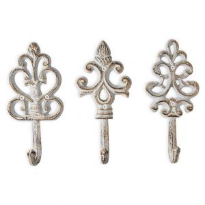 Cast Iron Wall Mount Hat Decorative Vintage Metal Hanging Coat Hooks