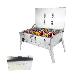  Custom Logo Food Grade Stainless Steel Korean Suitcase Potable Bbq Grill - 副本
