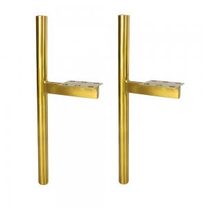 Design Golden Stainless Steel Adjestable Leather Sofa Replacement Legs Sofa Leg