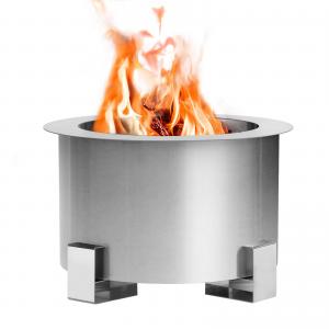 Homful Portable Double Layer 304 Outdoor Wooden Stove Smokeless Fire Pit Table Patented Item