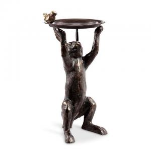 New Antique Wrought Iron Wall Mounted Bird Feeder