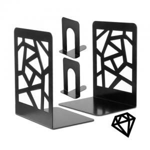 OEM High Quality CNC Machining ISO9001 Certificate Heavy Duty Sturdy And Durable Anti-slip Pad Powder Coating Metal Man Bookends