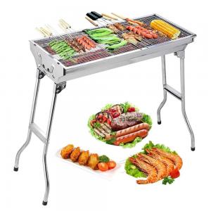 Outdoor Easy Assembling Charcoal Stainless Steel Foldable Portable Barbecue Grill