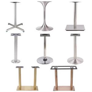 Restaurant Coffee Bar Stainless steel Granite Marble Metal Dining Table Base