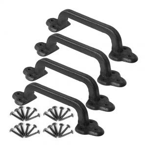 Rustic Black Wrought Rod Iron Handles